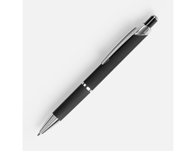 Ручка шариковая Chromos Soft Touch, черная