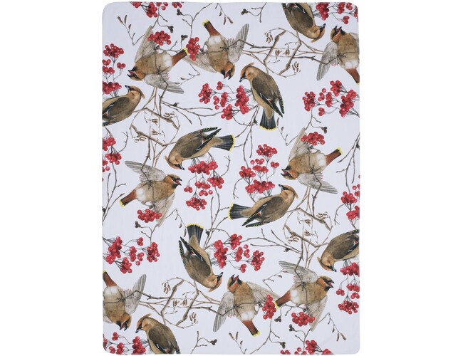 Флисовый плед Winter Bird