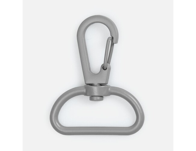 Застежка-карабин Snap Hook, L, серая