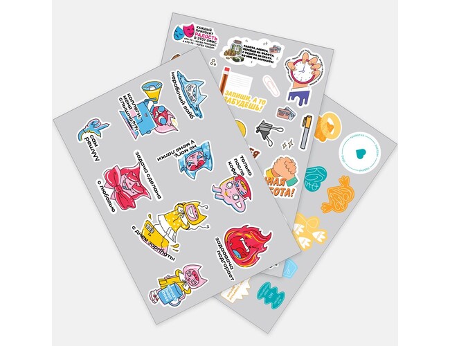 Наклейки бумажные Sticker Pack на заказ, L