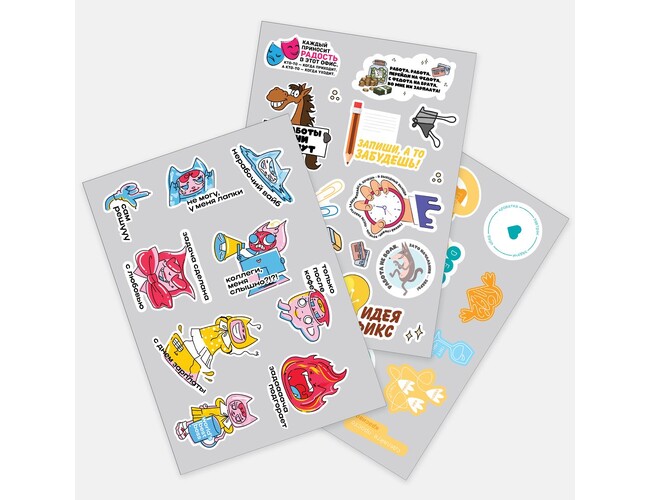 Наклейки ПВХ Sticker Pack на заказ, S