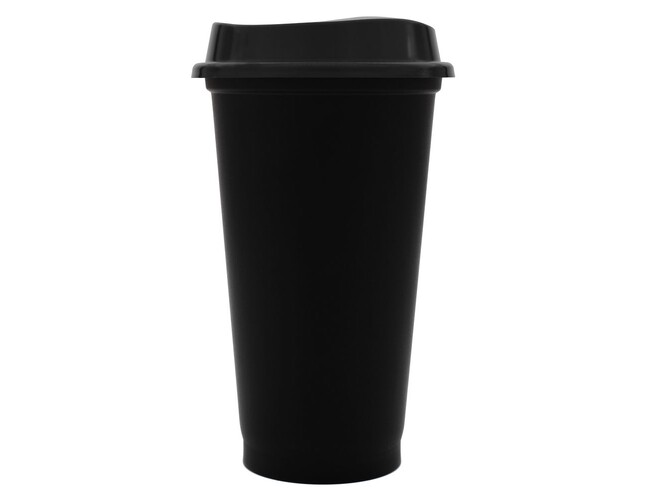 Стакан с крышкой Color Cap Black, черный