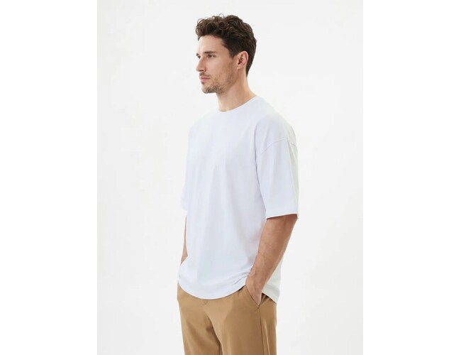 Футболка Oversize Premium 210, белая, размер S