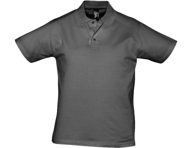 Рубашка поло мужская Prescott men 170 темно-серая, размер S