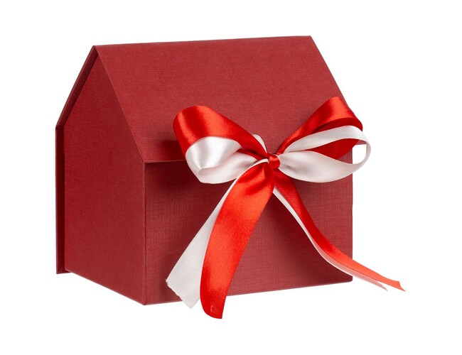 Коробка с лентами Homelike, красная