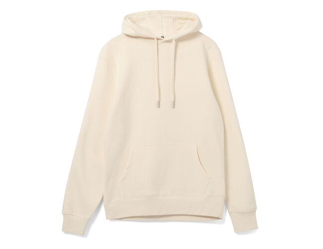 Толстовка с капюшоном унисекс Hoodie, светло-желтая, размер XS