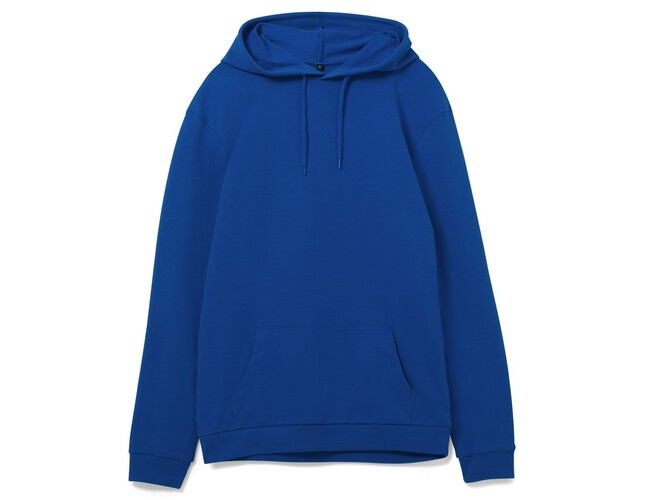 Толстовка с капюшоном унисекс Hoodie, ярко-синяя, размер XS