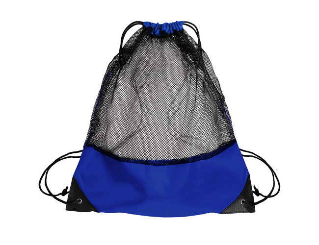 Рюкзак мешок с укреплёнными уголками Mesh, синий, 35*41 см, полиэстер 210D