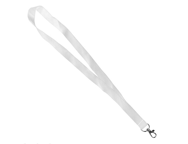 Ланъярд NECK, белый, полиэстер, 2х50 см