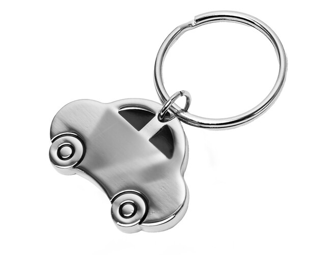 Брелок TITAN AUTO; 4,2 x 3 x 0,4 см; металл