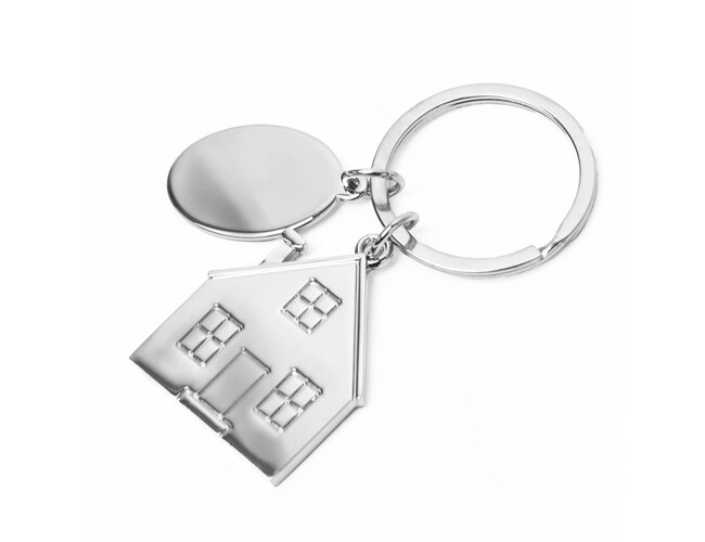 Брелок SILV HOME; 3,97 x 3,3 x 0,3 см; металл