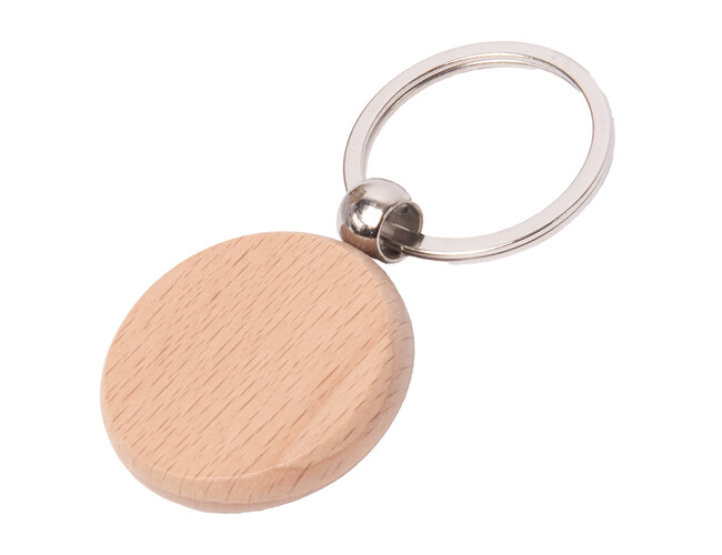 Брелок TIMBER CIRCLE; d = 4 см; дерево