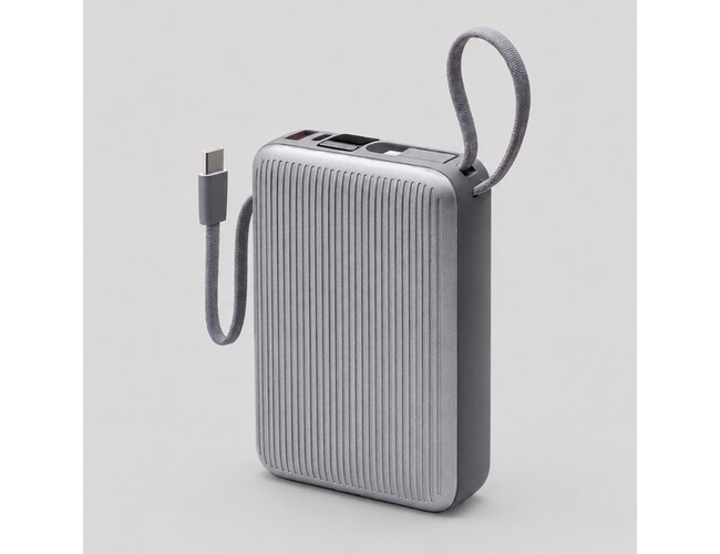 Внешний АКБ NRG Turbo Cable 20000 mAh, 22,5Вт, графит