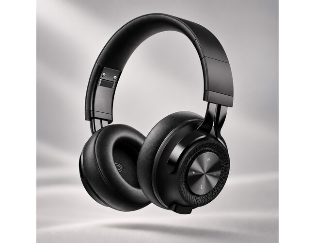Беспроводные накладные наушники Stereo Style, BT 5.3, 400мАч, черный