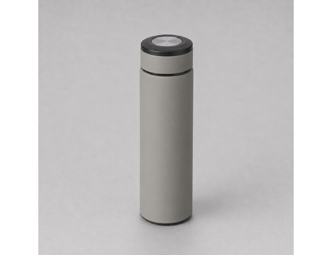 Вакуумный термос «Vacuum Flask C1», soft touch, 420мл, серый/черный/серебристый