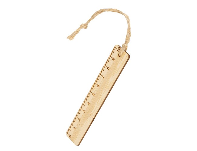 Закладка с линейкой из бамбука «Bookmark», натуральный