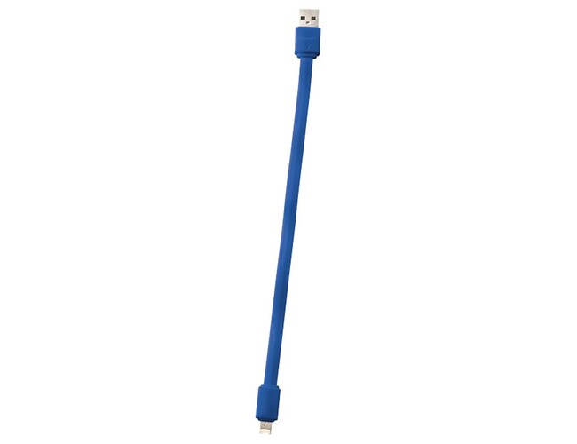Кабель для зарядки 2 в 1, Micro USB + Lightning, ярко-синий