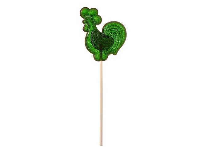 Леденец «Петушок» со вкусом яблока, зеленый