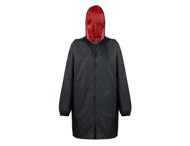 Дождевик «Bi-color» унисекс, красный/черный