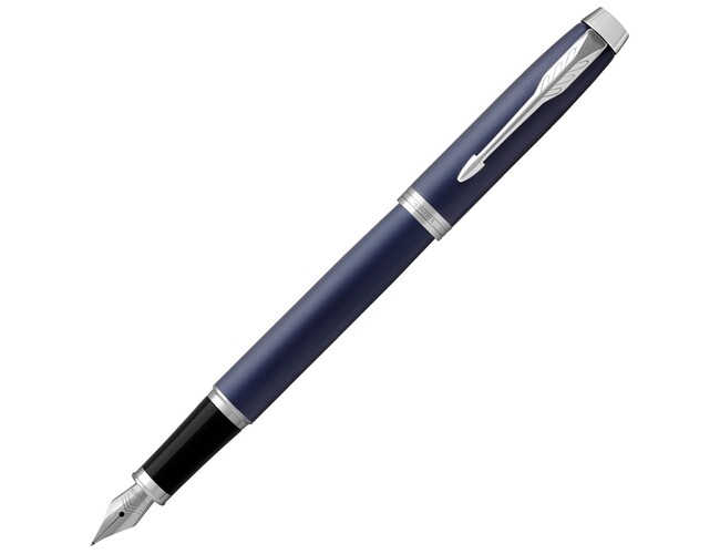 Ручка перьевая Parker «IM Core Blue CT», темно-синий/черный/серебристый