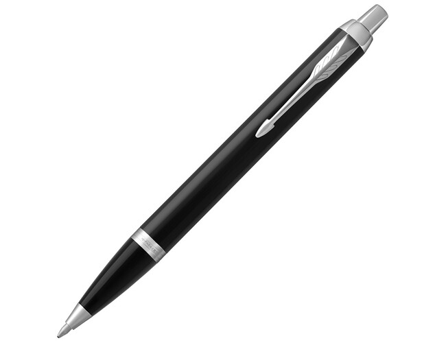 Ручка шариковая Parker «IM Core Black CT», черный глянцевый/серебристый