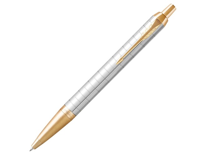 Ручка шариковая Parker IM Premium, белый, золотистый
