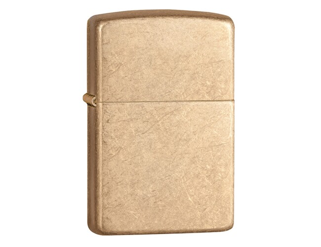 Зажигалка ZIPPO Armor™с покрытием Tumbled Brass, золотистый