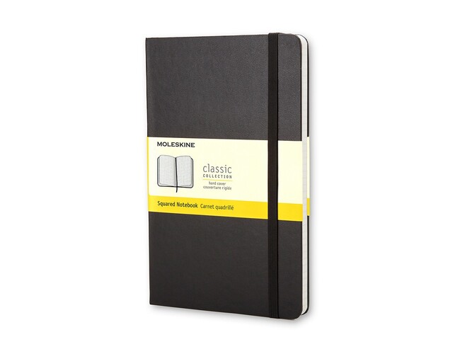 Записная книжка А5 (Large) Classic (в клетку), черный