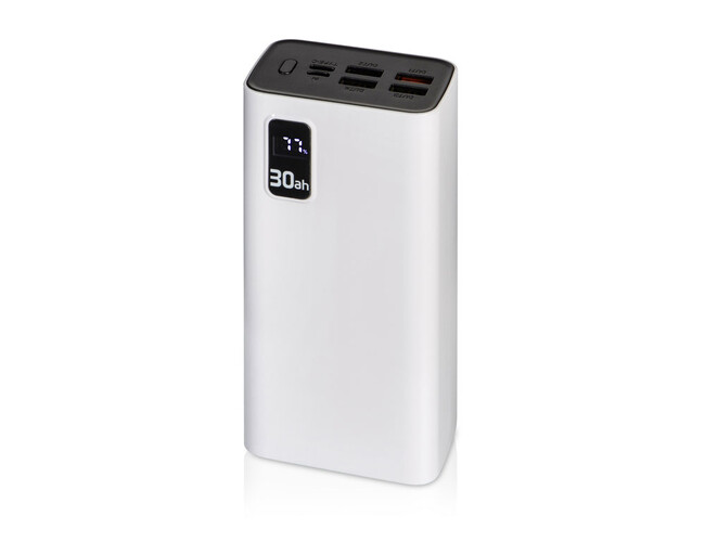 Портативный внешний аккумулятор «FAST», 30000 mAh, белый