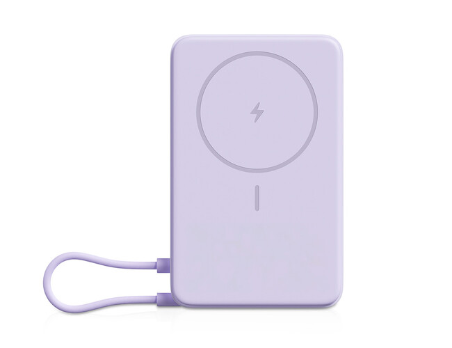 Внешний аккумулятор Xiaomi Magnetic Power Bank with Built-in Stand, 10000 мАч, фиолетовый