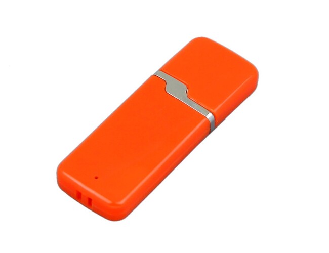 USB 2.0- флешка на 32 Гб с оригинальным колпачком, оранжевый