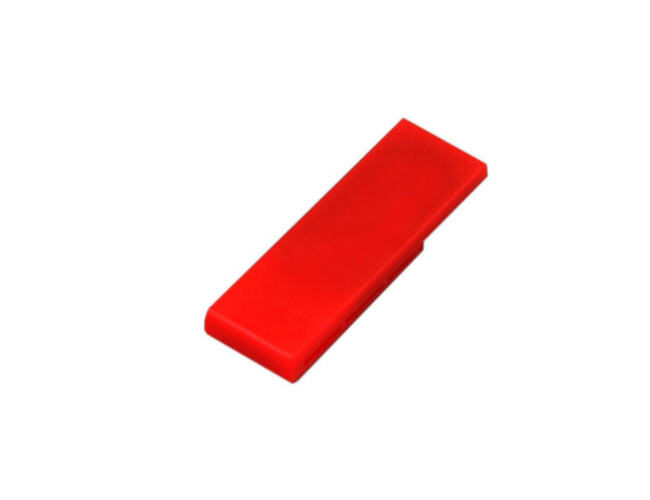 USB 2.0- флешка промо на 8 Гб в виде скрепки, красный