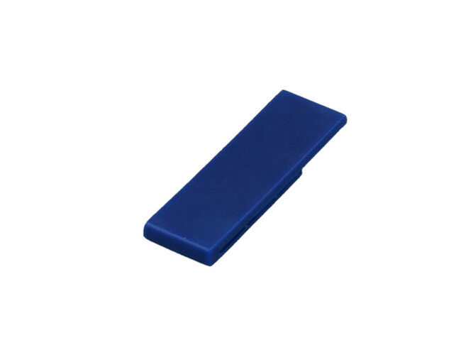 USB 2.0- флешка промо на 8 Гб в виде скрепки, синий