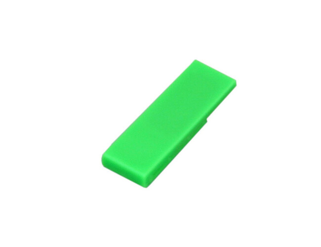 USB 2.0- флешка промо на 8 Гб в виде скрепки, зеленый