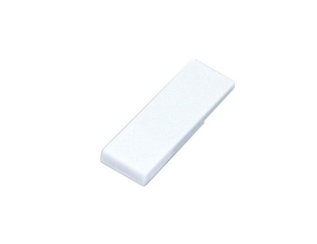 USB 2.0- флешка промо на 8 Гб в виде скрепки, белый