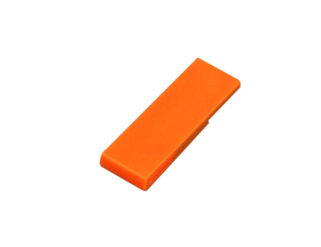 USB 2.0- флешка промо на 8 Гб в виде скрепки, оранжевый