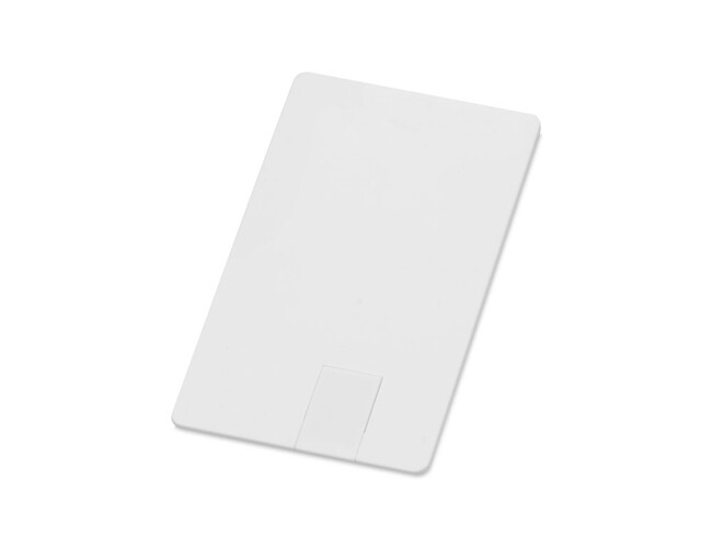 USB 2.0-флешка на 16 Гб «Card» в виде пластиковой карты , белый