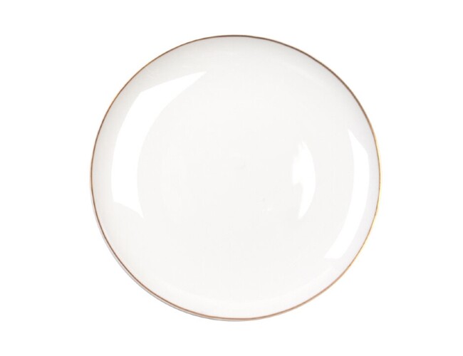 Тарелка «PLATE UNI GLD», белый