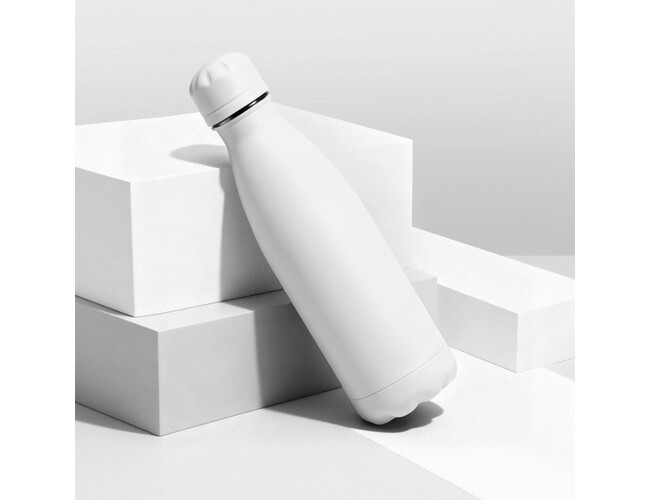 Вакуумная термобутылка «Vacuum bottle C1», soft touch, 500 мл, белый