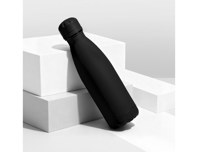 Вакуумная термобутылка «Vacuum bottle C1», soft touch, 500 мл, черный