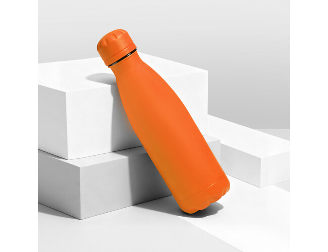 Вакуумная термобутылка «Vacuum bottle C1», soft touch, 500 мл, оранжевый