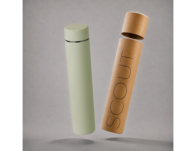 Термос «Scout» soft-touch, оливковый