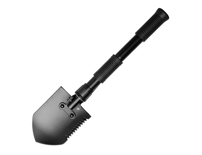 Складная лопата c чехлом «Spade», черный