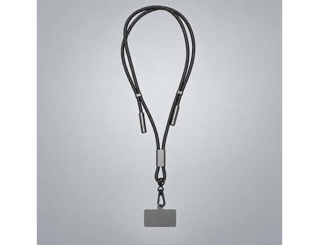Шнурок-держатель для телефона с зарядным кабелем USB-C на USB-C/Lightning «Lany Eco Charge», серый