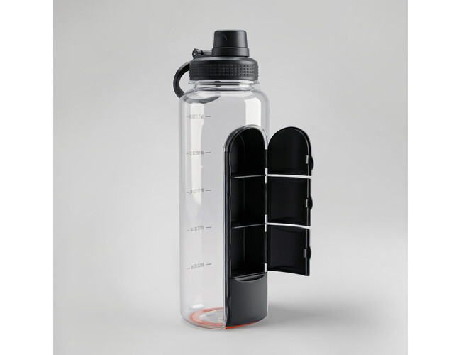 Спортивная бутылка для воды «Electrolyte», 1200 мл, тритан, черный