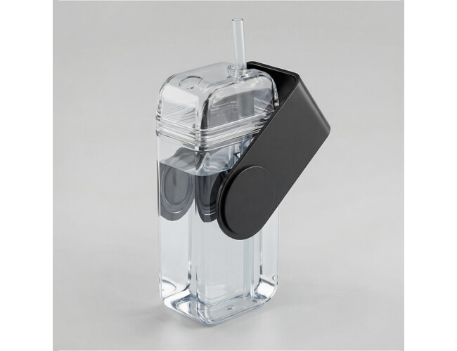 Бутылка для воды «JUICY DRINK BOX», 290 мл, черный