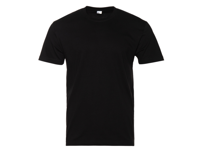 Футболка мужская STAN хлопок 180, 08, Чёрный,  (20)  (44/XS)