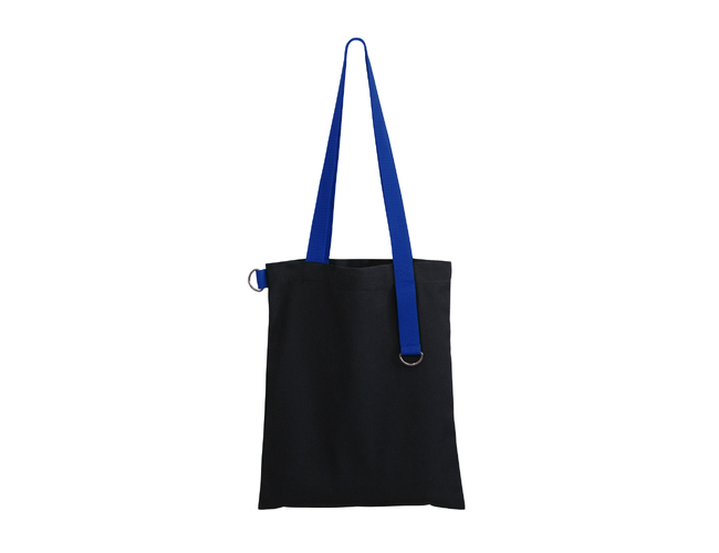 Шоппер Superbag black (чёрный с синим)