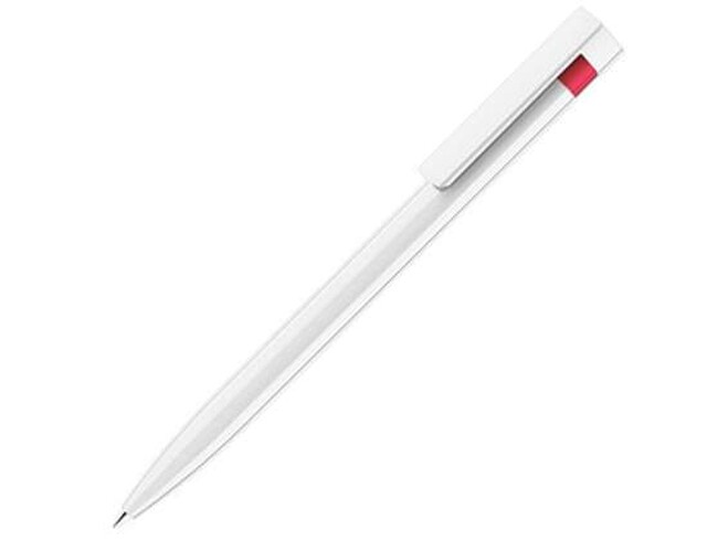 Шариковая ручка Senator с нажимным механизмом "Liberty Polished Basic" (Белый; Красный)