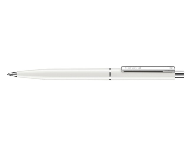 Шариковая авторучка Senator  с металлическими деталями "Point Polished" (Белый)